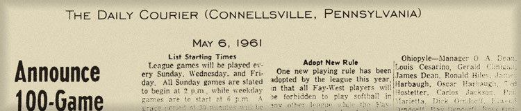 Link to 1961 Daily Courier article